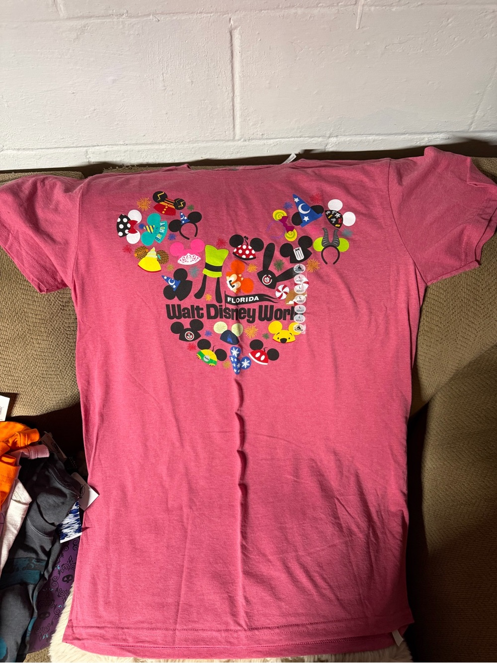 Disney world red tshirt